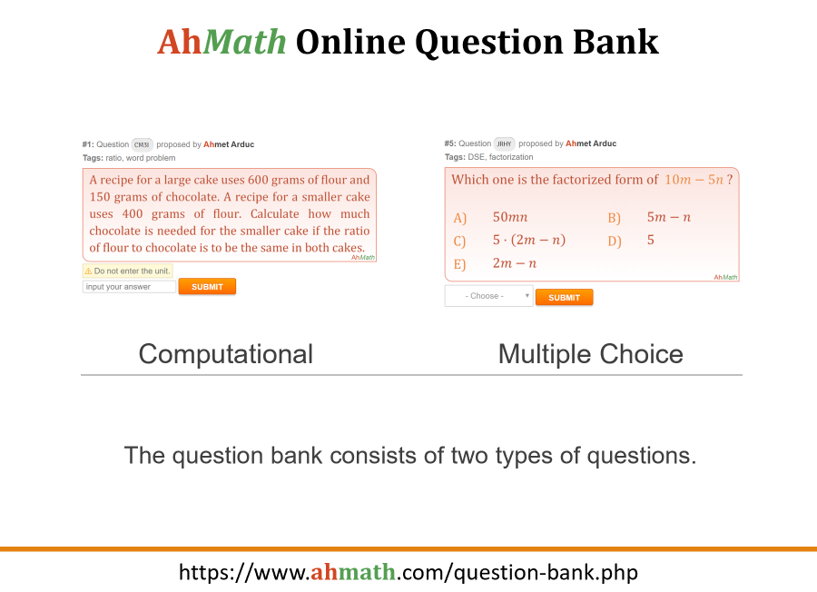 AhMath Online Question Bank Introduction page 02