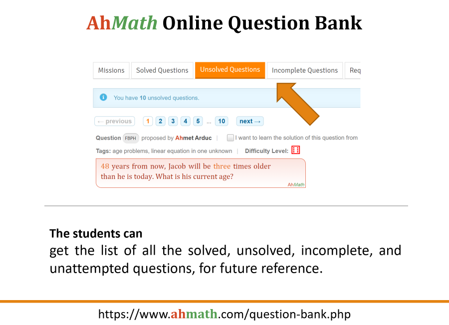 AhMath Online Question Bank Introduction page 15