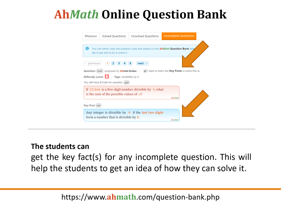 AhMath Online Question Bank Introduction page 16